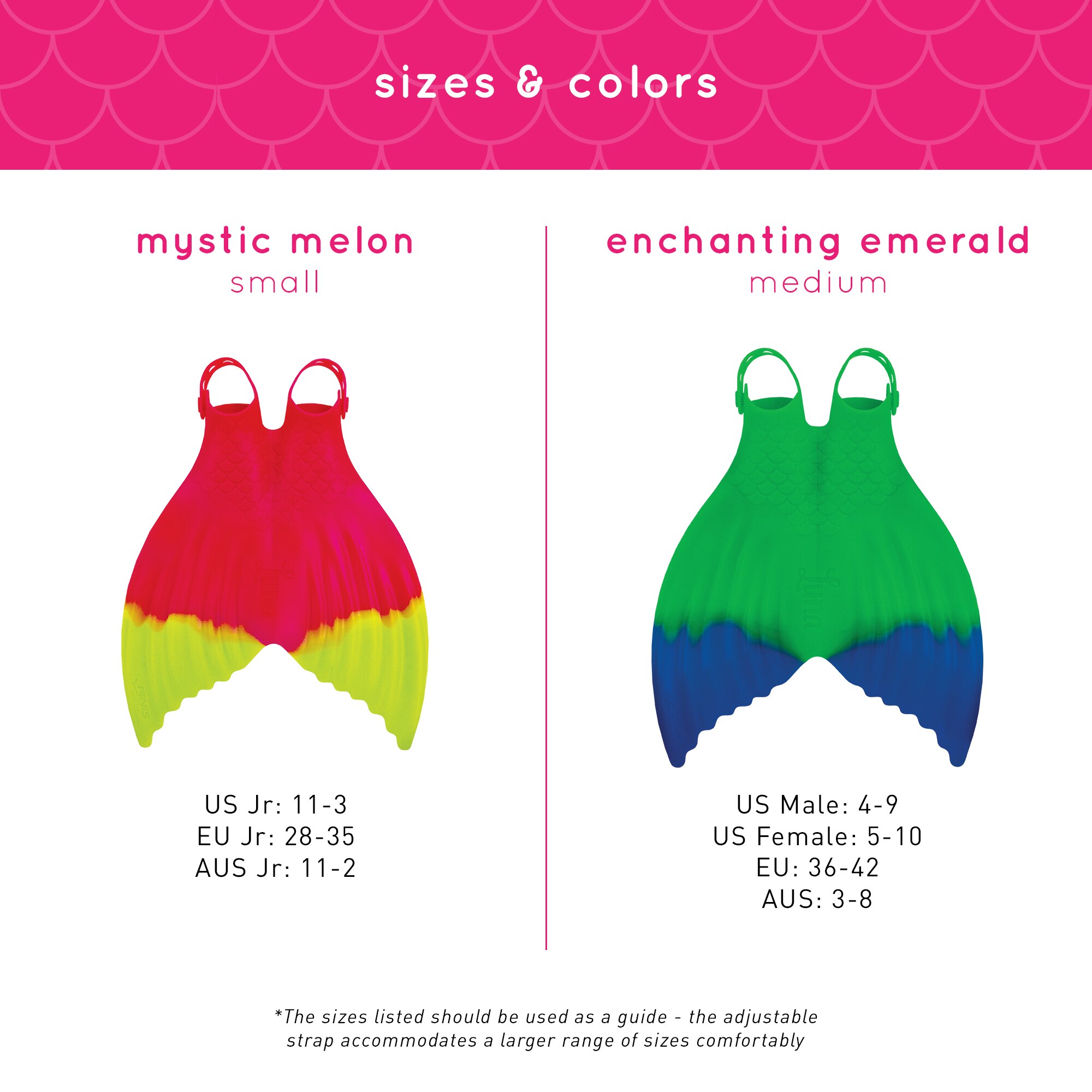 Finis Monofin Size Chart