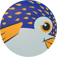 Puffer Fish Blue